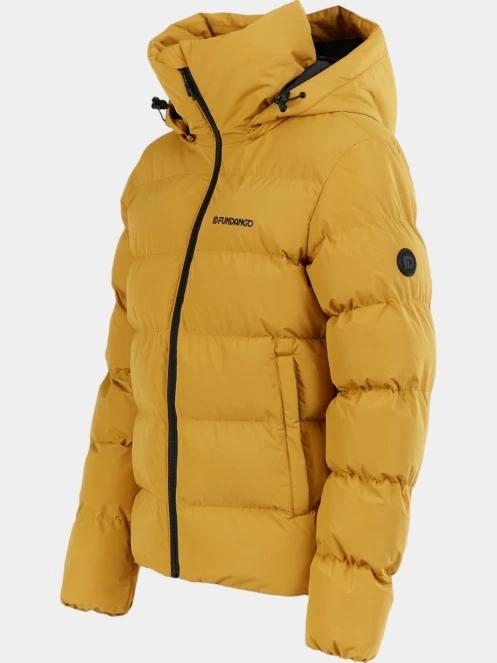 Fundango Amber Padded Jacket női steppelt átmeneti kabát sárga színben 8