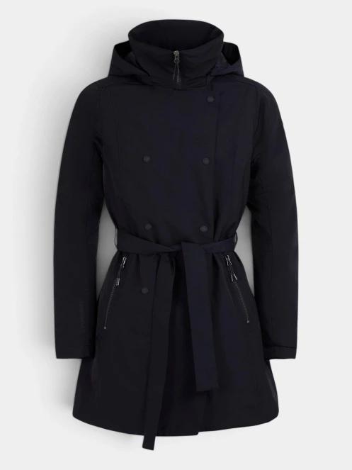 Fundango Charlotte Trenchcoat női ballonkabát sötétkék színben 8