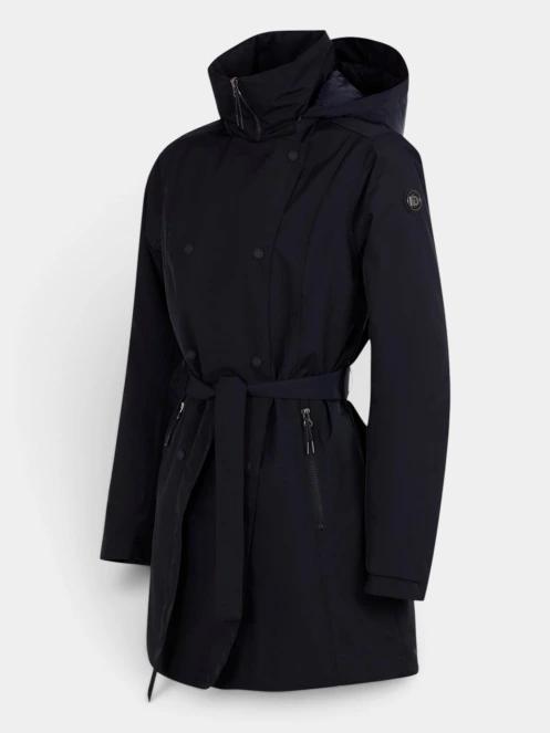 Fundango Charlotte Trenchcoat női ballonkabát sötétkék színben 9