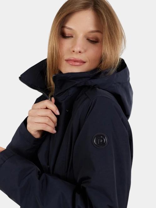 Fundango Charlotte Trenchcoat női ballonkabát sötétkék színben 6