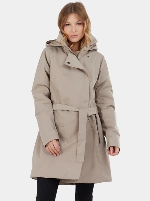 Fundango Charlotte Trenchcoat női ballonkabát homok színben 2