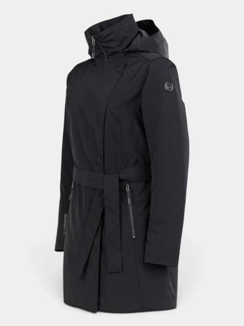 Fundango Charlotte Trenchcoat női ballonkabát fekete színben 10
