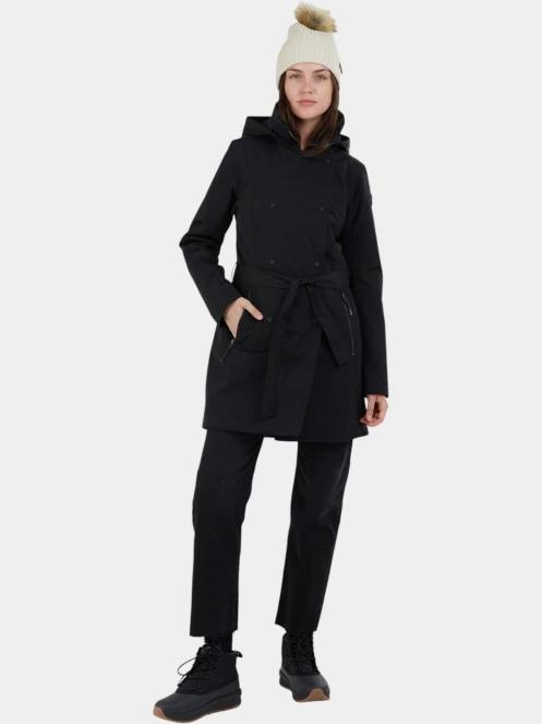 Fundango Charlotte Trenchcoat női ballonkabát fekete színben 4