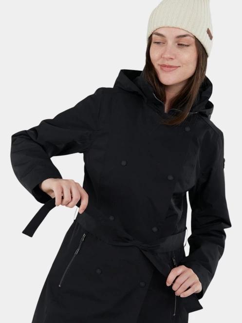 Fundango Charlotte Trenchcoat női ballonkabát fekete színben 6
