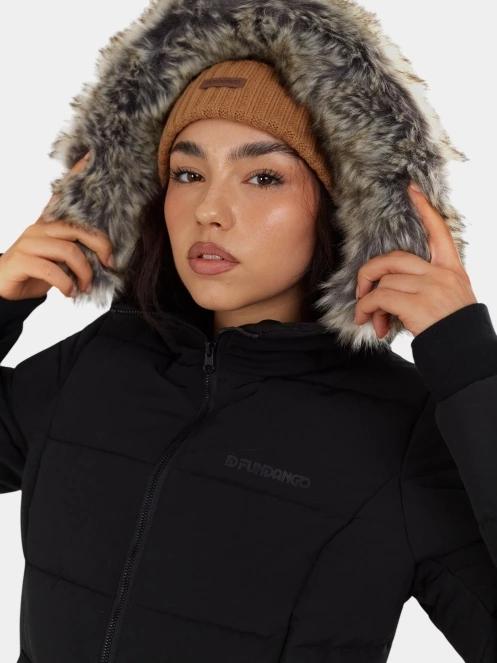 Fundango Melody Padded Jacket női télikabát fekete színben 6