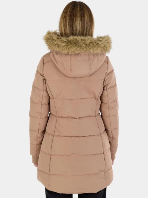 Fundango Melody Padded Jacket női télikabát barna színben 3