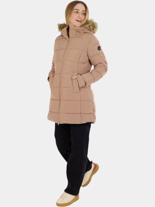Fundango Melody Padded Jacket női télikabát barna színben 5