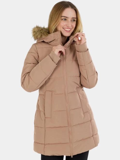 Fundango Melody Padded Jacket női télikabát barna színben 6