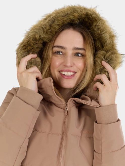 Fundango Melody Padded Jacket női télikabát barna színben 7