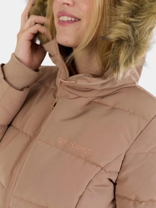 Fundango Melody Padded Jacket női télikabát barna színben 8
