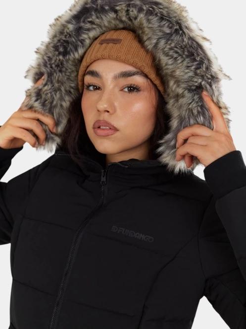 Fundango Melody Padded Jacket női télikabát fekete színben 7