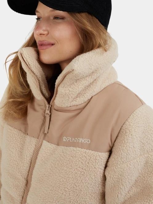 Fundango Nukka Padded Jacket női steppelt átmeneti kabát homok színben 6