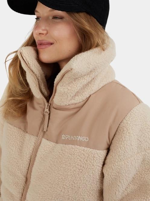 Fundango Nukka Padded Jacket női steppelt átmeneti kabát homok színben 6