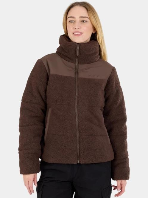 Fundango Nukka Padded Jacket női steppelt átmeneti kabát barna színben 2