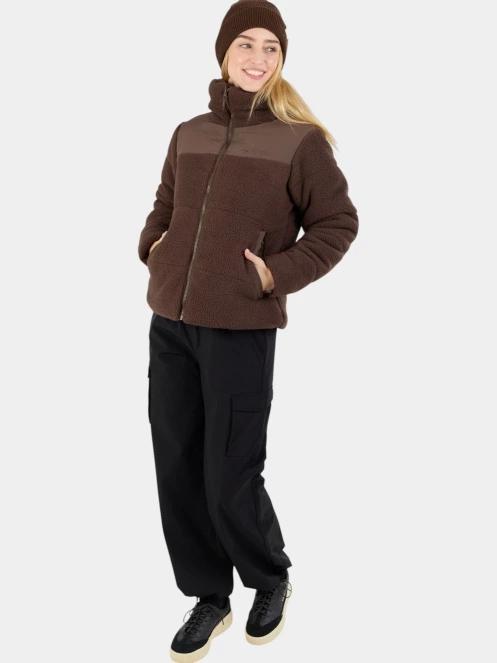 Fundango Nukka Padded Jacket női steppelt átmeneti kabát barna színben 5