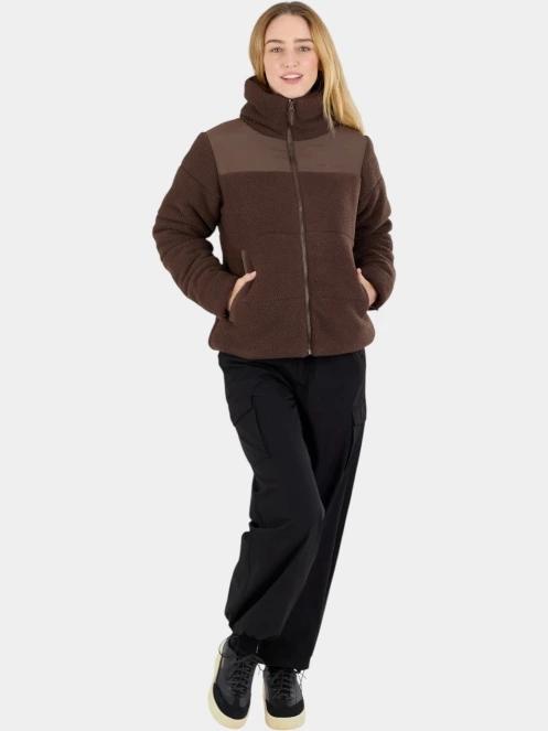 Fundango Nukka Padded Jacket női steppelt átmeneti kabát barna színben 6