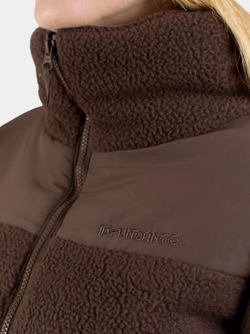 Fundango Nukka Padded Jacket női steppelt átmeneti kabát barna színben 7