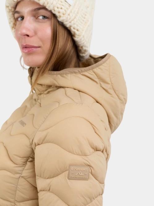 Fundango Vinke Padded Jacket női steppelt átmeneti kabát sárga színben 6