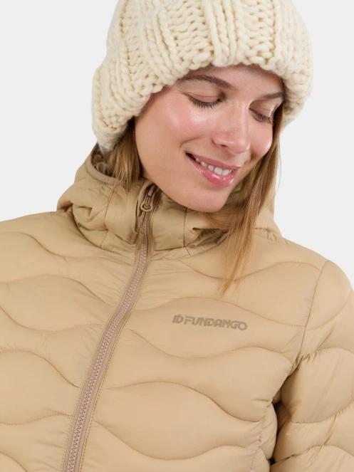 Fundango Vinke Padded Jacket női steppelt átmeneti kabát sárga színben 7