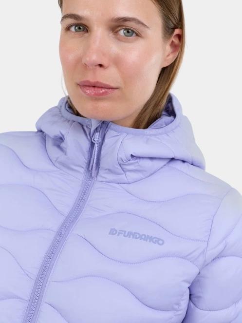 Fundango Vinke Padded Jacket női steppelt átmeneti kabát lila színben 7