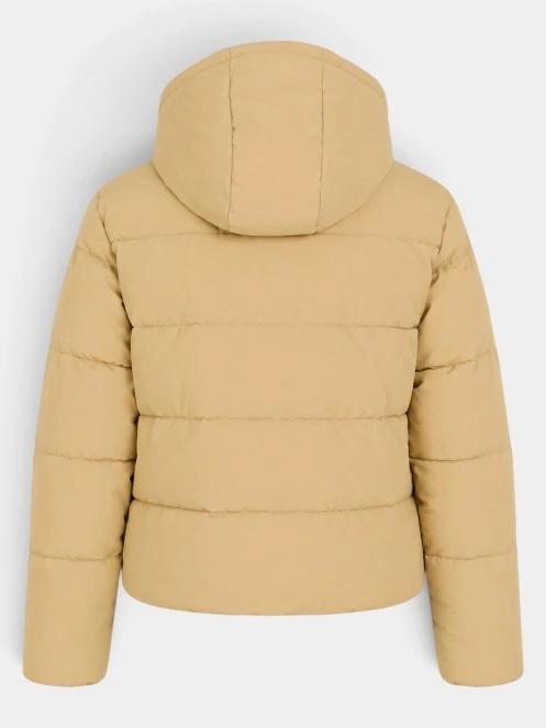 Fundango Amber Cropped Jacket női steppelt átmeneti kabát sárga színben 9