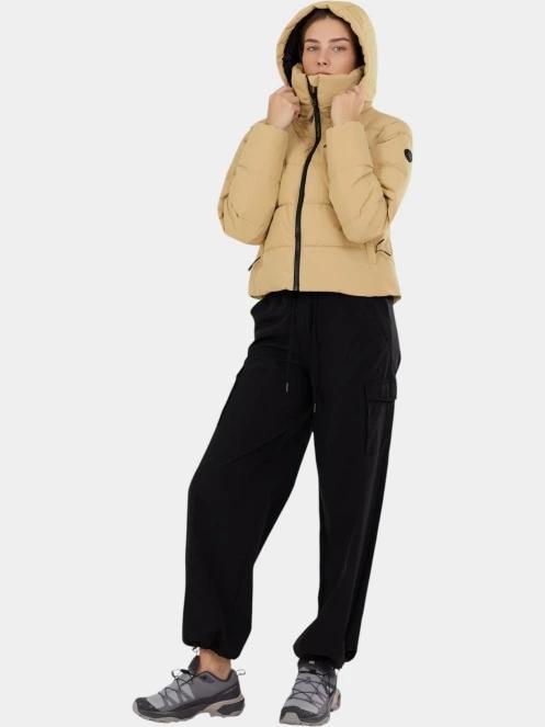 Fundango Amber Cropped Jacket női steppelt átmeneti kabát sárga színben 6