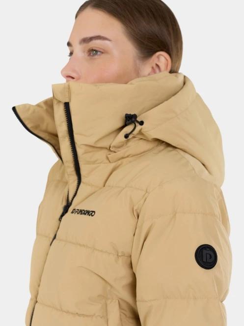 Fundango Amber Cropped Jacket női steppelt átmeneti kabát sárga színben 7
