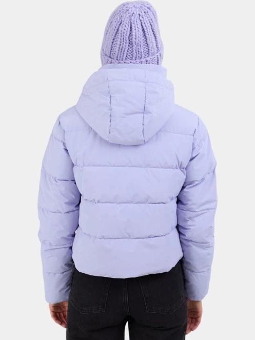 Fundango Amber Cropped Jacket női steppelt átmeneti kabát lila színben 3