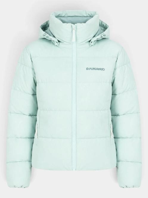 Fundango Amber Cropped Jacket női steppelt átmeneti kabát zöld színben 9