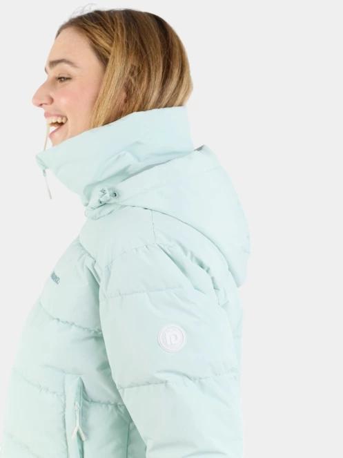 Fundango Amber Cropped Jacket női steppelt átmeneti kabát zöld színben 8