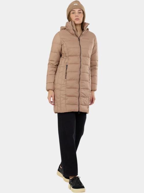 Fundango Lunel Padded Jacket női steppelt átmeneti kabát barna színben 4