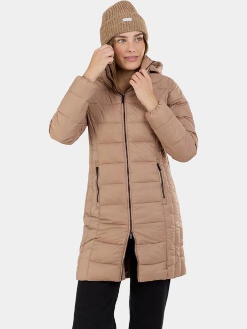 Fundango Lunel Padded Jacket női steppelt átmeneti kabát barna színben 5