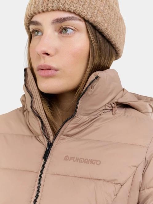 Fundango Lunel Padded Jacket női steppelt átmeneti kabát barna színben 6