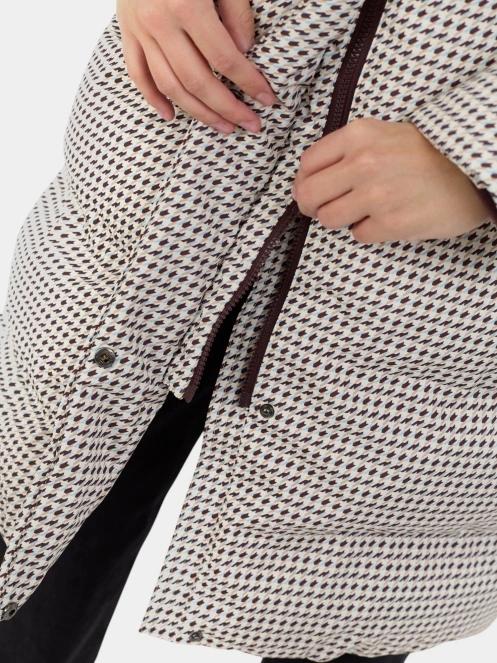 Fundango Cosycoat Long Padded Jacket női steppelt télikabát multikolor színben 9