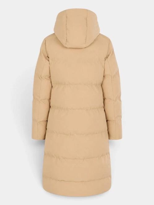 Fundango Cosycoat Long Padded Jacket női steppelt télikabát sárga színben 10