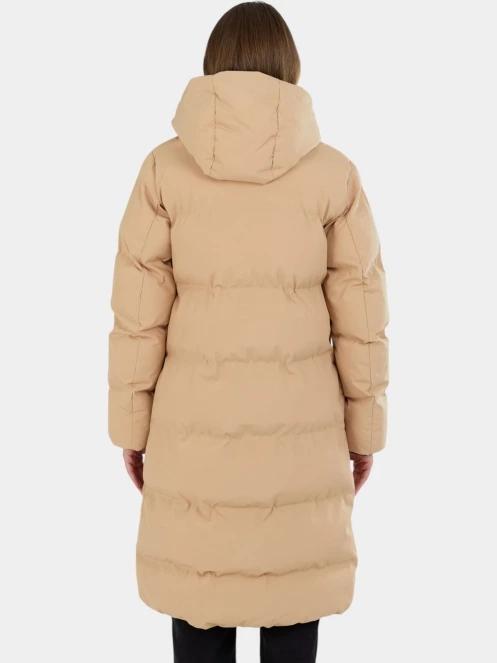 Fundango Cosycoat Long Padded Jacket női steppelt télikabát sárga színben 3