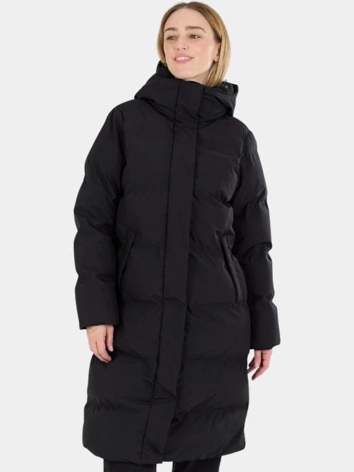 Fundango Cosycoat Long Padded Jacket női steppelt télikabát fekete színben 2