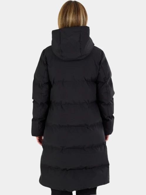 Fundango Cosycoat Long Padded Jacket női steppelt télikabát fekete színben 3