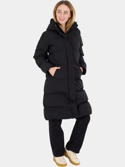 Fundango Cosycoat Long Padded Jacket női steppelt télikabát fekete színben 4