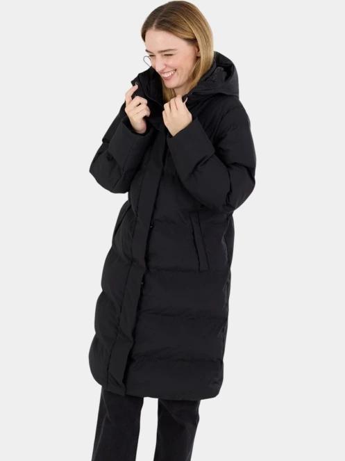 Fundango Cosycoat Long Padded Jacket női steppelt télikabát fekete színben 7