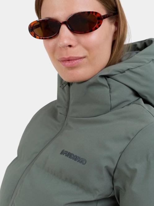 Fundango Everwind Padded Jacket női steppelt télikabát zöld színben 6
