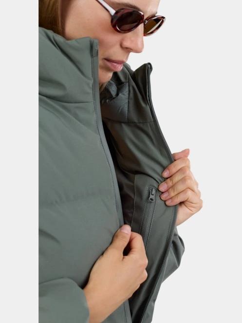Fundango Everwind Padded Jacket női steppelt télikabát zöld színben 7