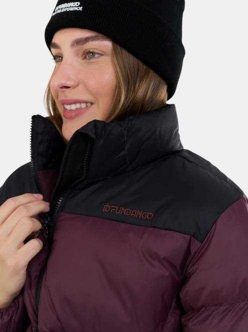 Fundango Nina Padded Jacket női steppelt télikabát lila színben 7
