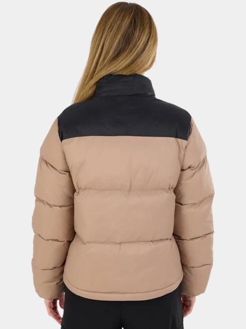 Fundango Nina Padded Jacket női steppelt télikabát barna színben 3