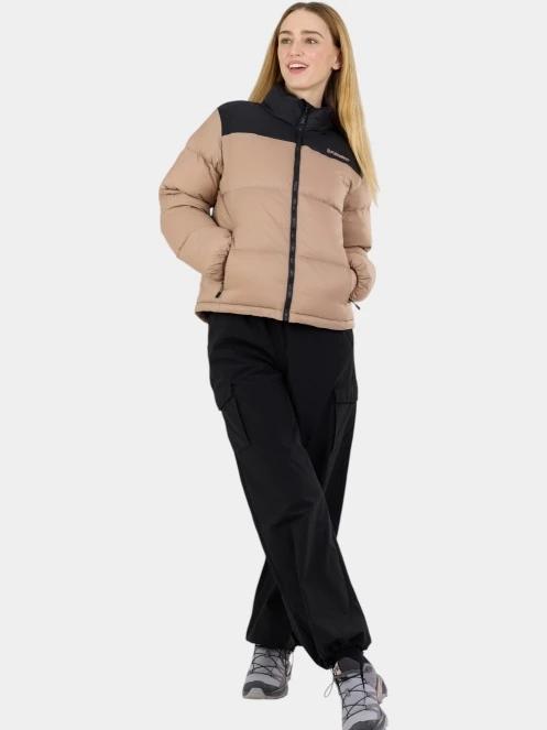 Fundango Nina Padded Jacket női steppelt télikabát barna színben 4