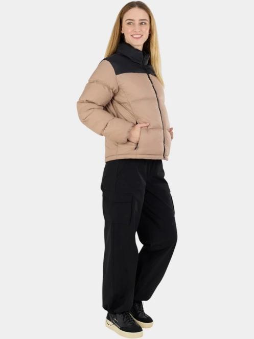 Fundango Nina Padded Jacket női steppelt télikabát barna színben 5