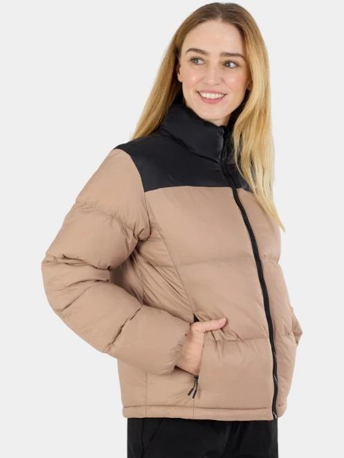Fundango Nina Padded Jacket női steppelt télikabát barna színben 6