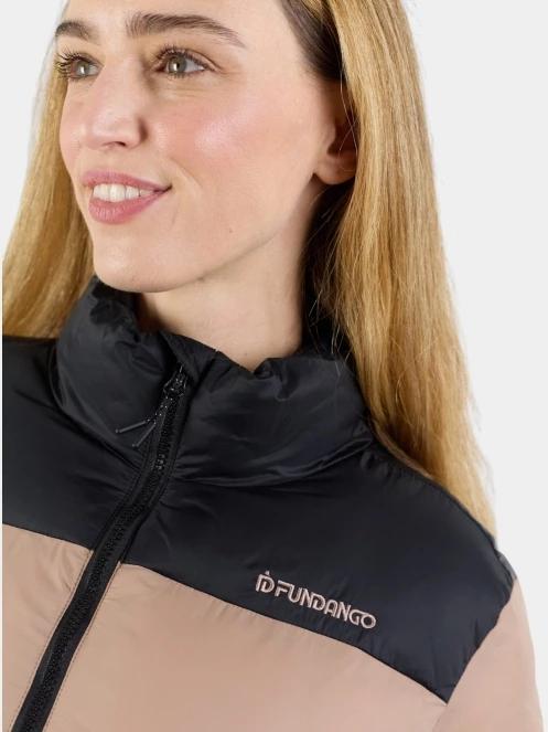 Fundango Nina Padded Jacket női steppelt télikabát barna színben 8