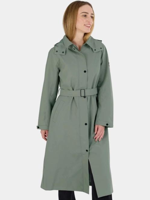 Fundango Brighton Trenchcoat női ballonkabát zöld színben 2
