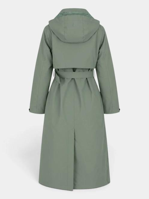 Fundango Brighton Trenchcoat női ballonkabát zöld színben 11